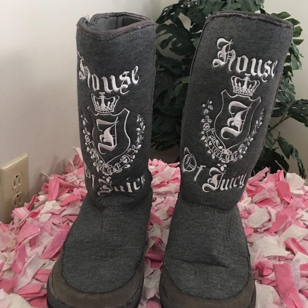 House of Juicy Misty flannel boot