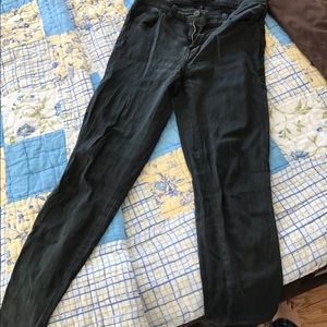 Dark green J-brand jeans