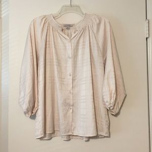 *SOLD* Cream button up blouse
