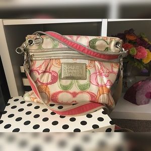Coach Poppy Signiture Scribble Crossbody Colorful