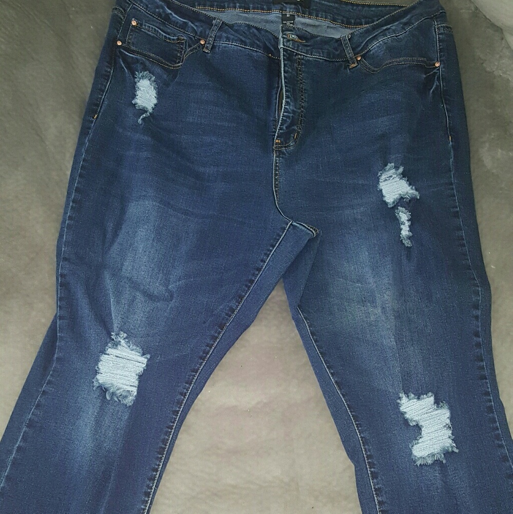 Distressed Charlotte Russe skinny jeans