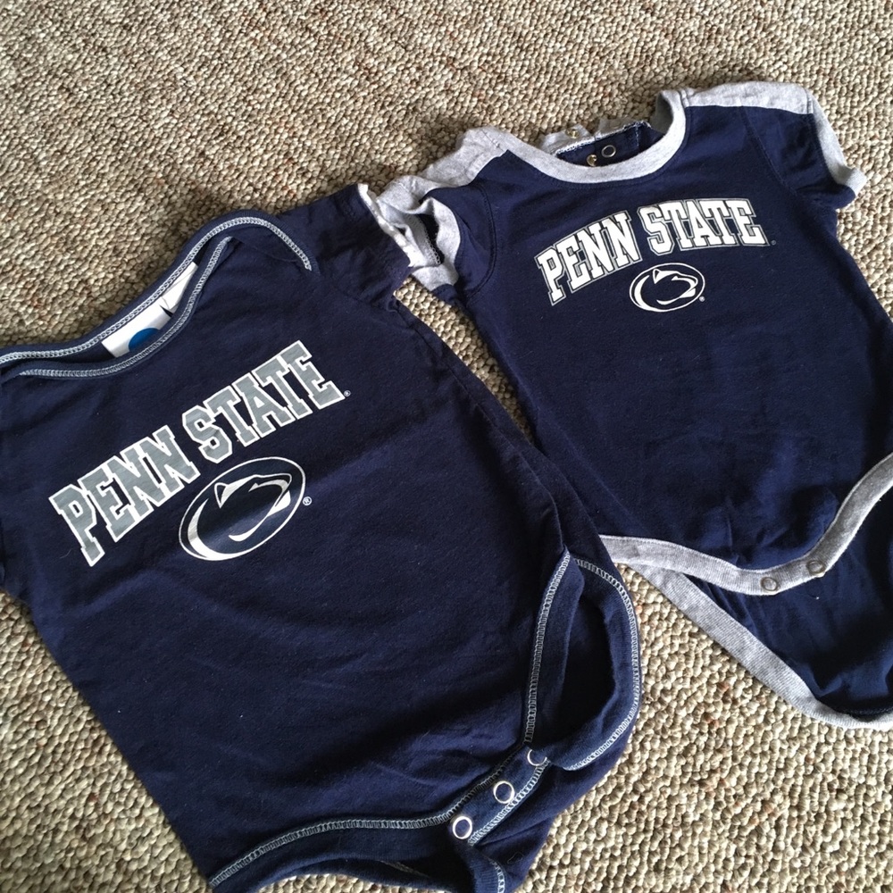 (2) Penn State onesies size 6-9months