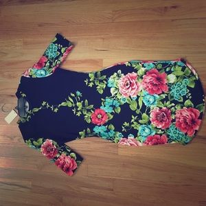 Floral Print Cocktail Dress