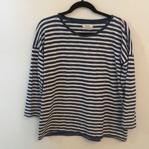 Madewell Cotton Striped Top Size L