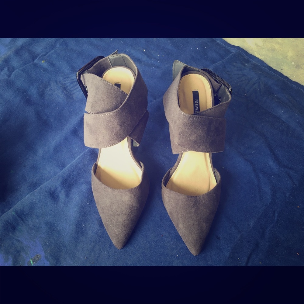 Ankle Strap Pointed Toe Heels