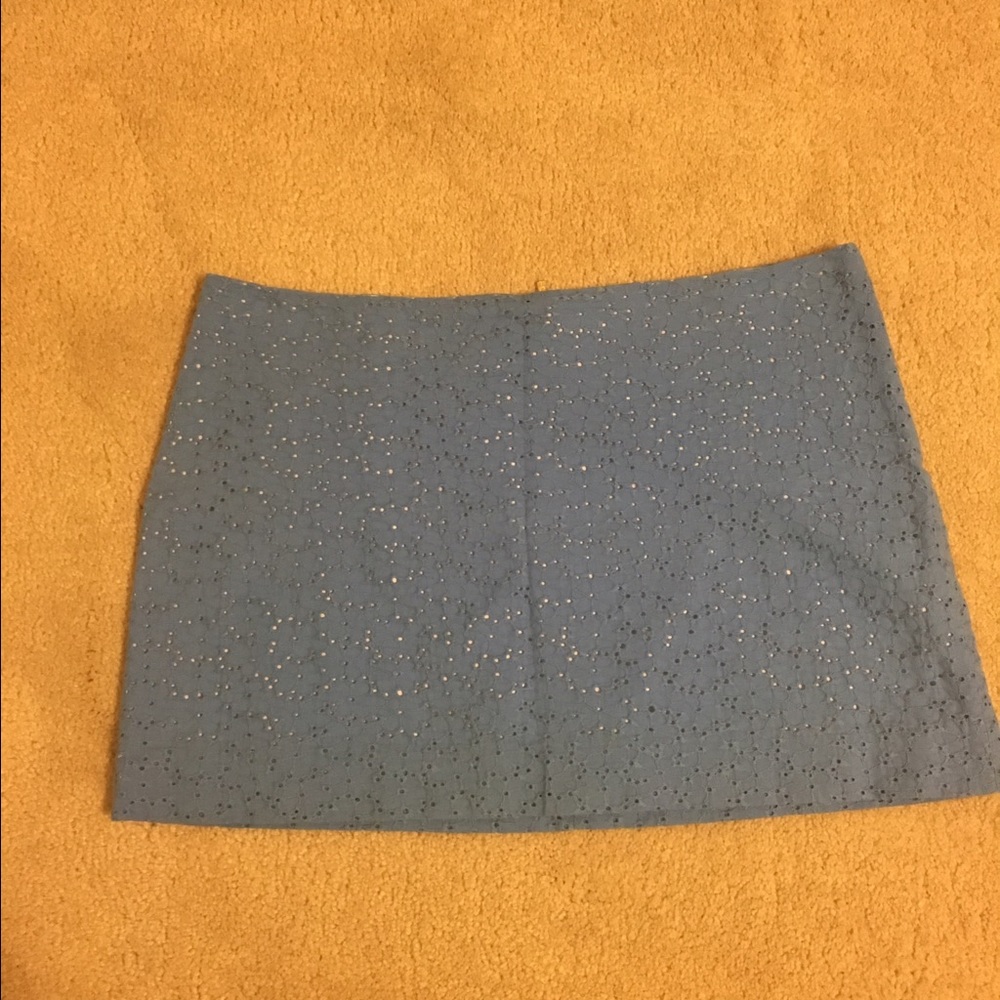 Blue eyelet Lilly Pulitzer skirt