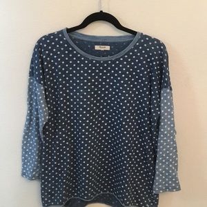 Madewell Polka Dot Tee Size L