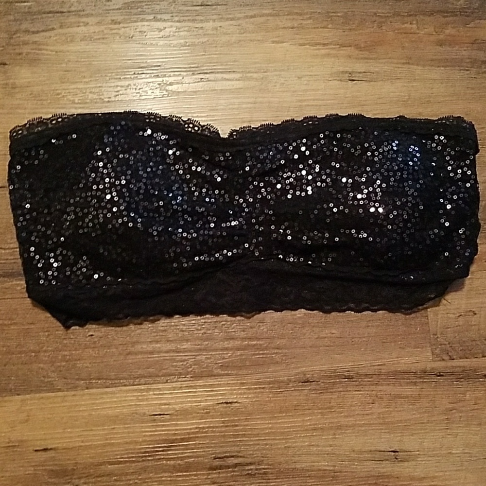 Sparkly VANITY bandeau strapless bra