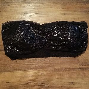 Sparkly VANITY bandeau strapless bra