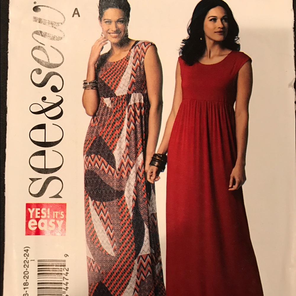 Dress sewing pattern - plus size