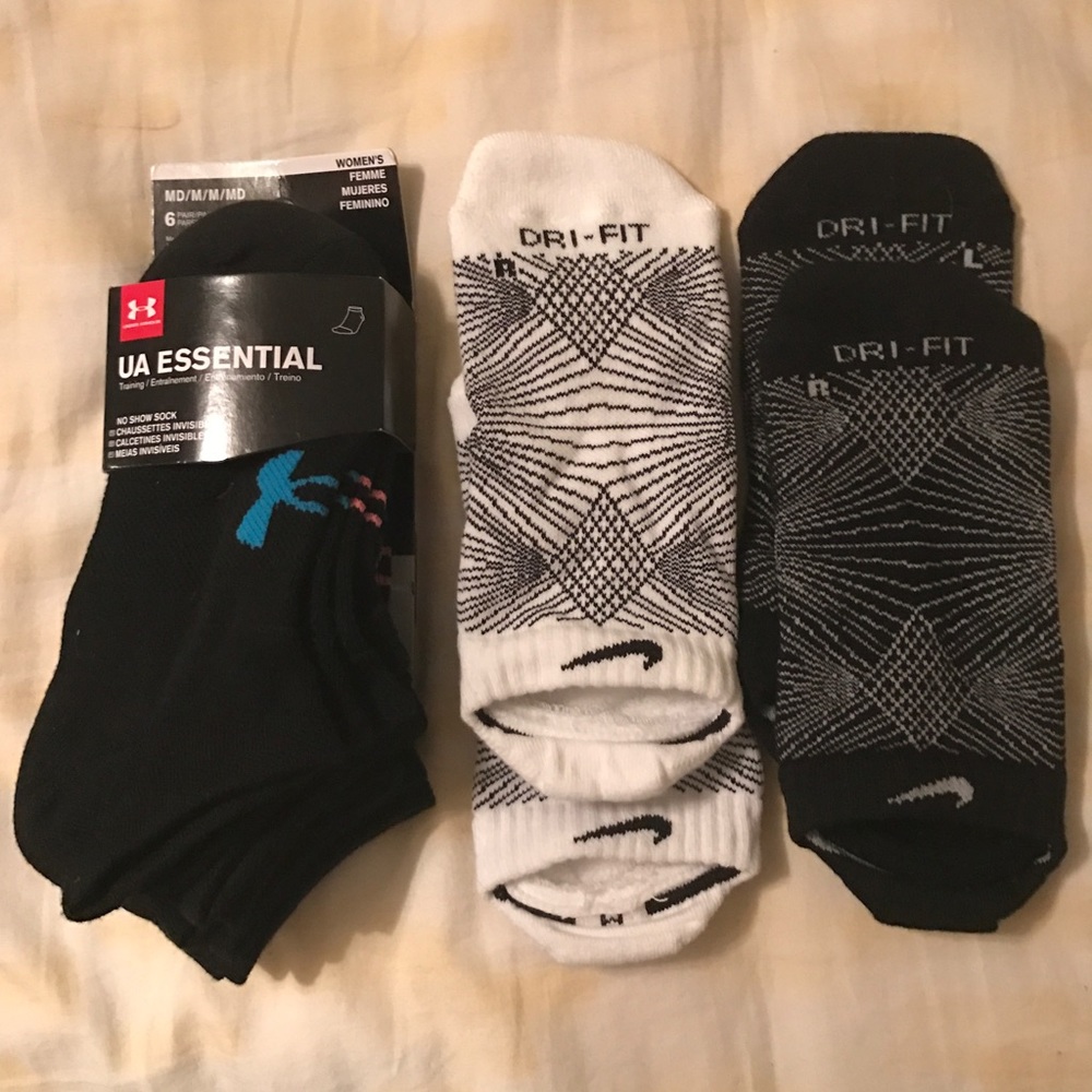 New UA and Nike socks