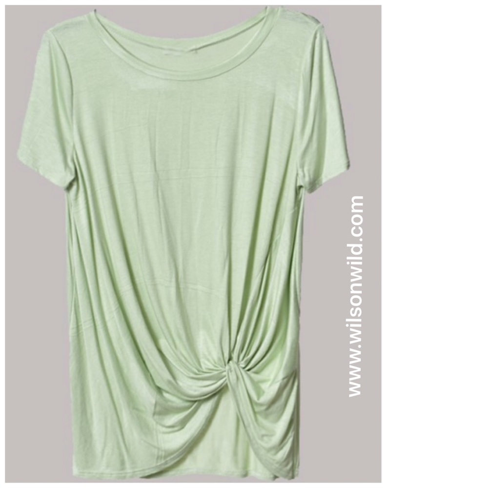 NWT Sage Tee with Faux Front Knot