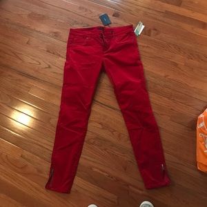 Edyson "Leon" corduroy ankle zip skinny pant