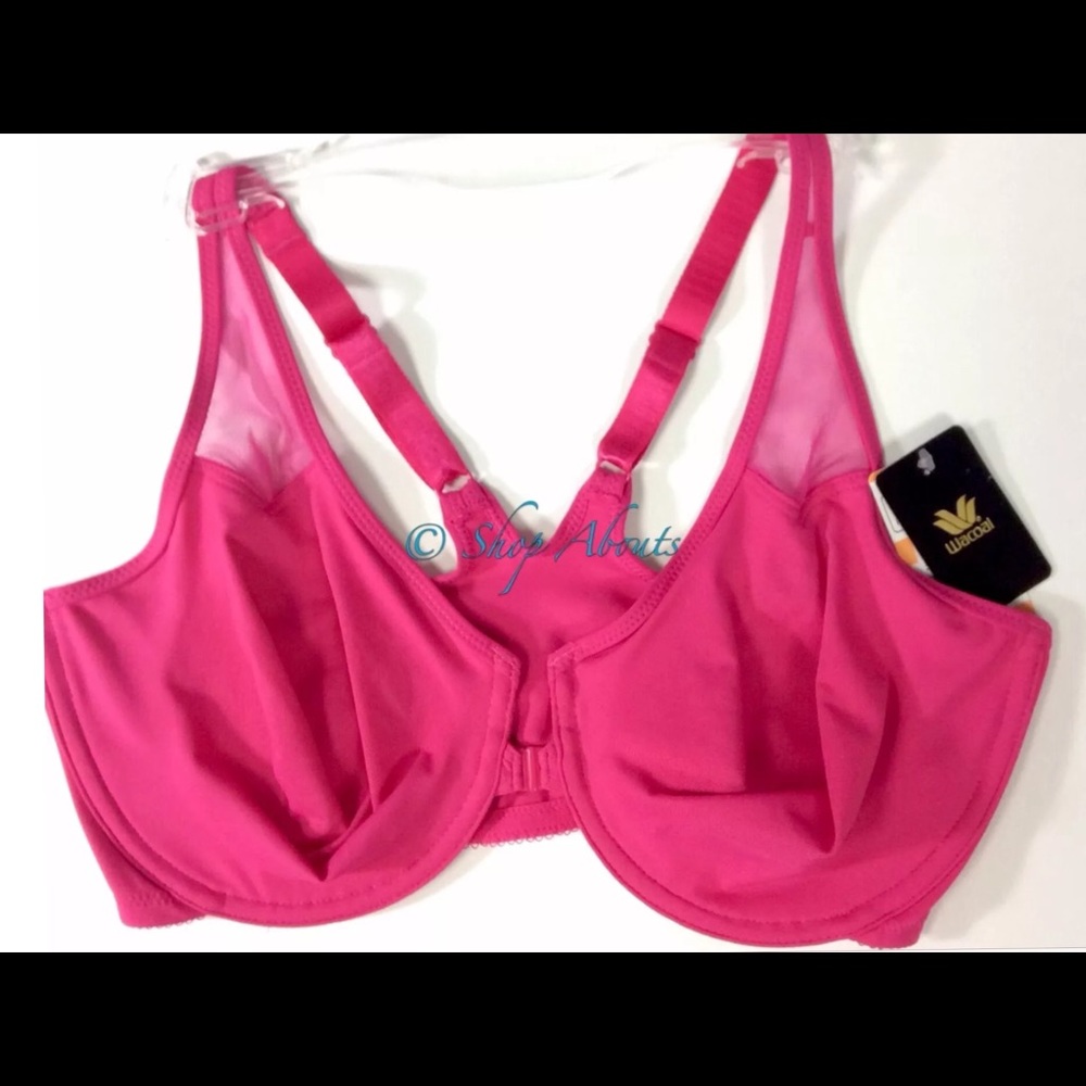 New Wacoal 65124  Front Closure Bra, Body, Pink