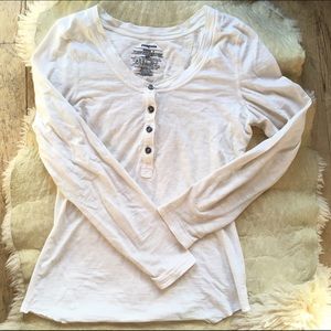 Patagonia White Henley Shirt