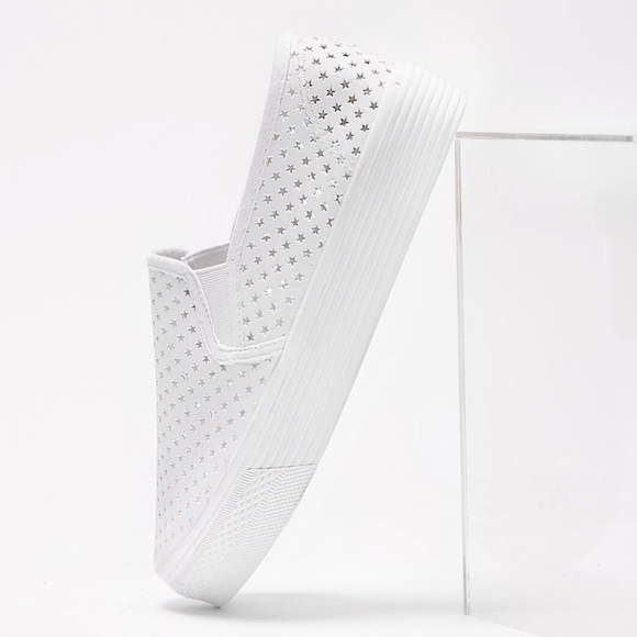 Perforated Star Slip On Sneaker - Picture 2 of 4