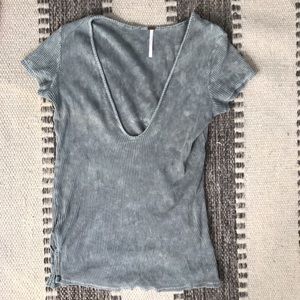 Free People Acid Washed Tee