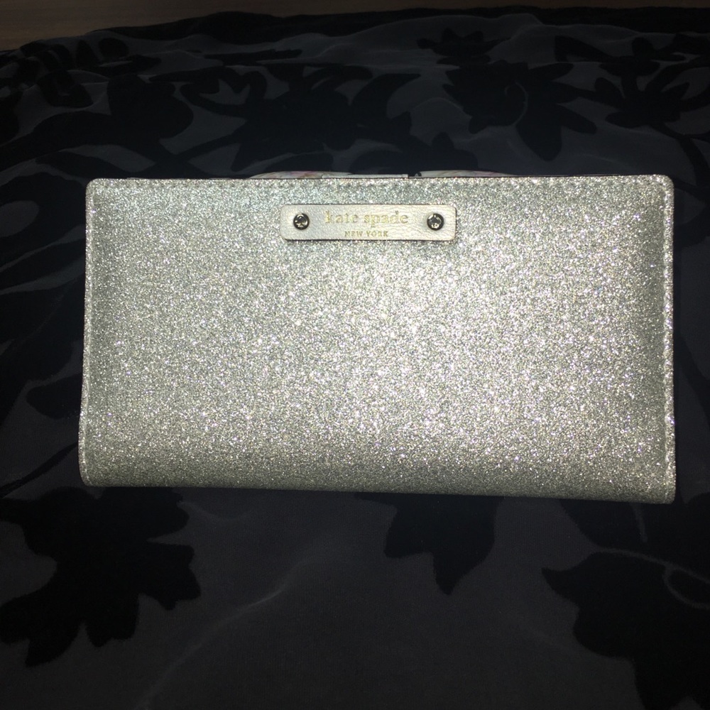 Kate spade silver wallet