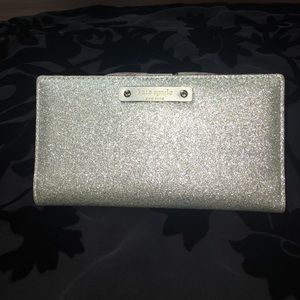 Kate spade silver wallet