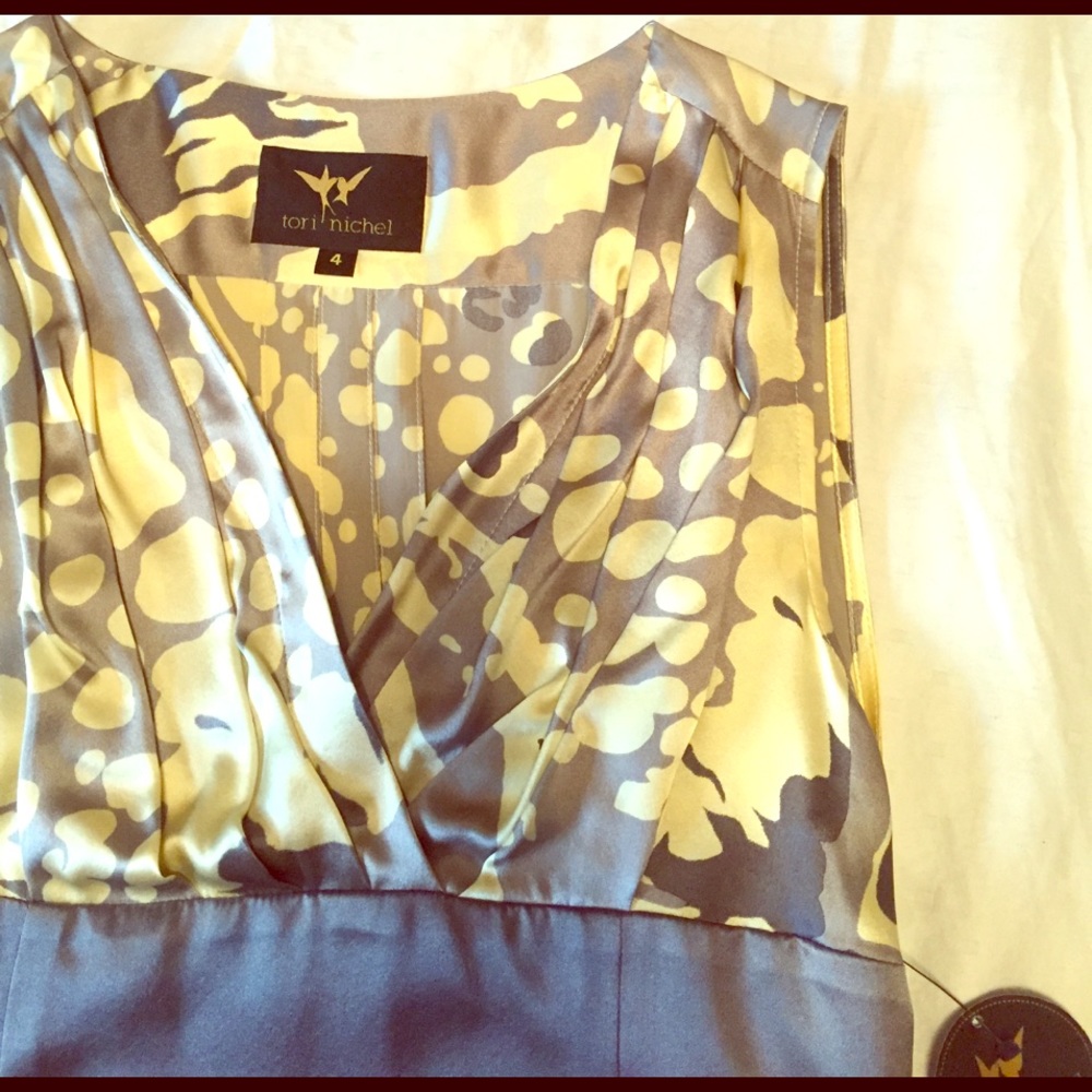 Tori Nichel Silk Charmeuse Dress