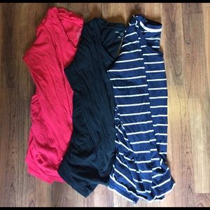 Three long sleeve Maternity T's.
