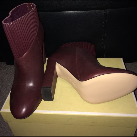 Calvin Klein genuine leather ankle boots - Picture 3 of 4
