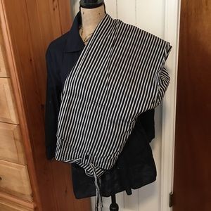 Jones New York Navy striped pants.