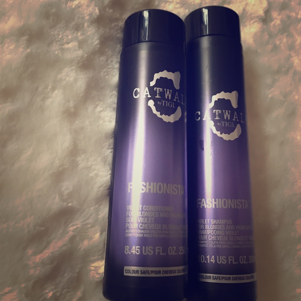 Purple shampoo and conditioner