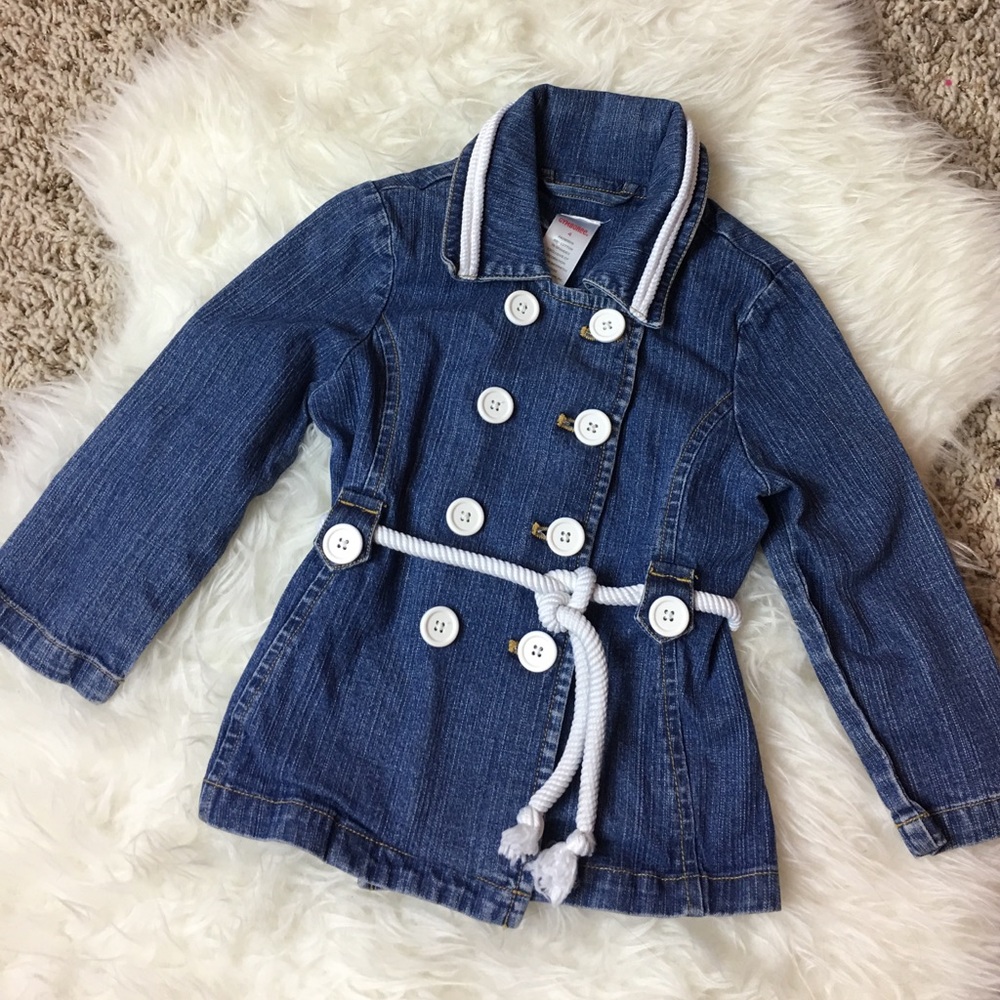 Gymboree Girls Denim Trench Coat