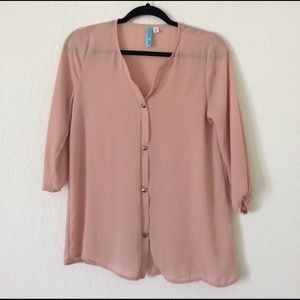 Blush pink blouse
