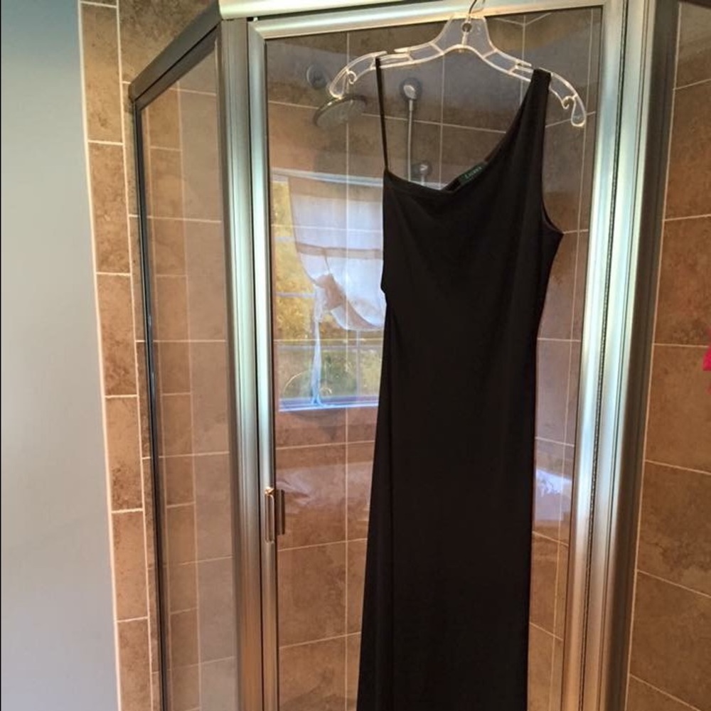 Ralph Lauren One Shoulder Dress