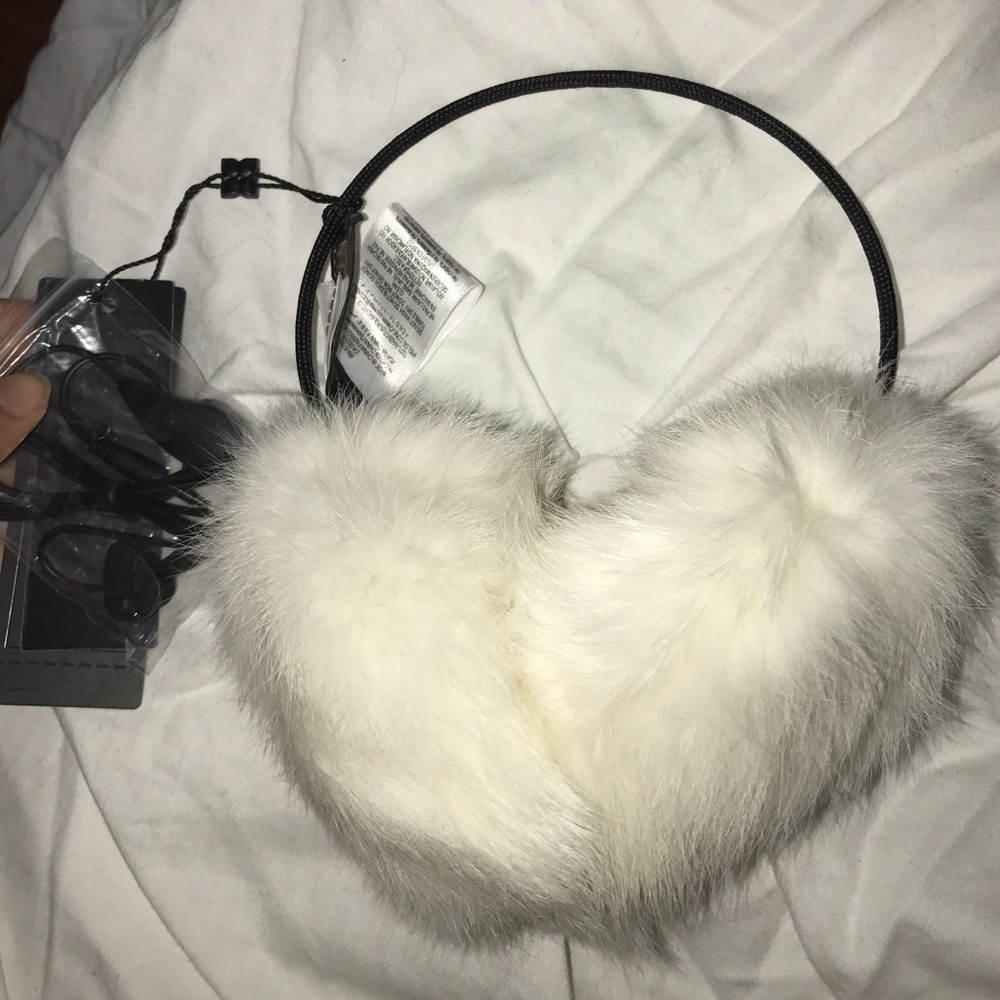 Furry headphones and ear muffs in ONE