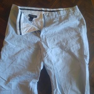 Blue Linen Brooks Brothers Pants