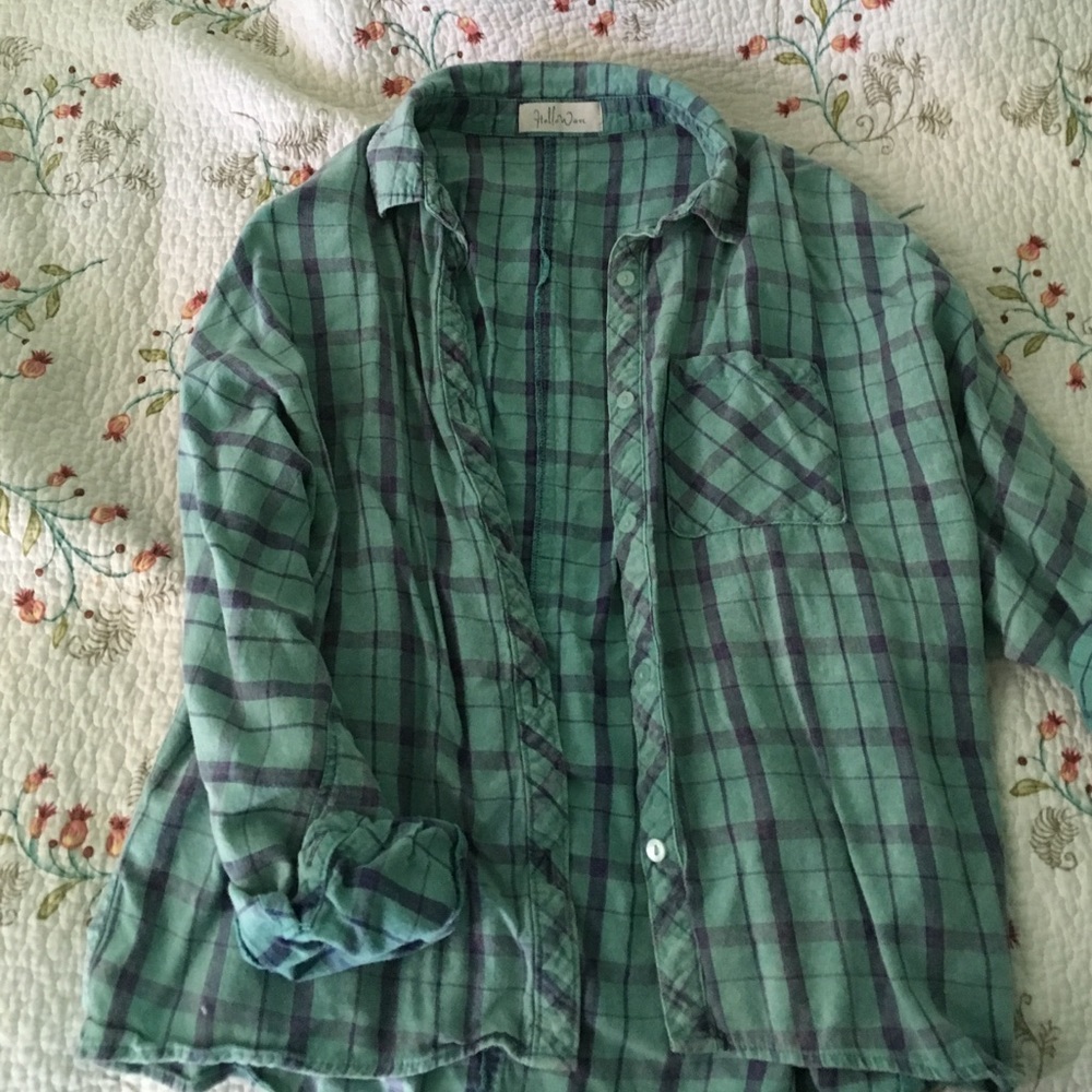 Green Plaid Flannel