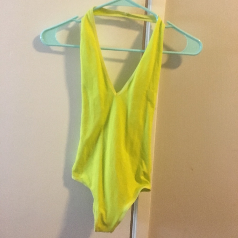 Lime green AA bodysuit