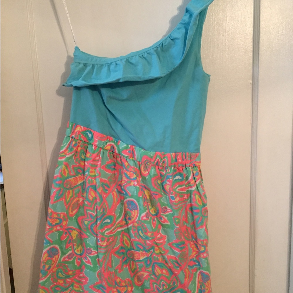 One Shoulder Lilly Pulitzer Dress Size M