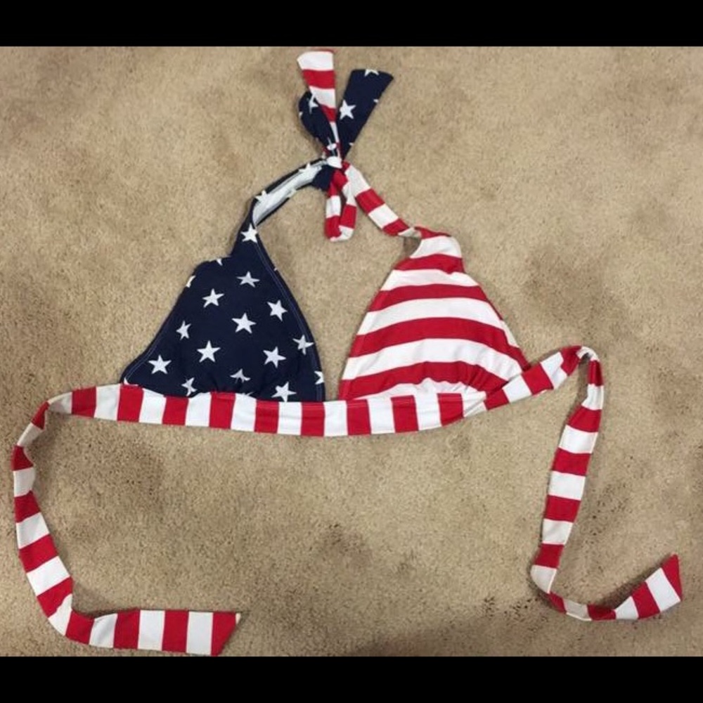 American flag swim top