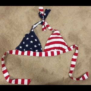 American flag swim top