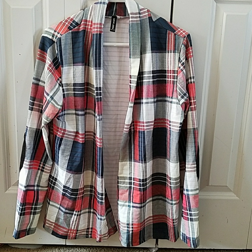 NWOT Plaid Cardigan