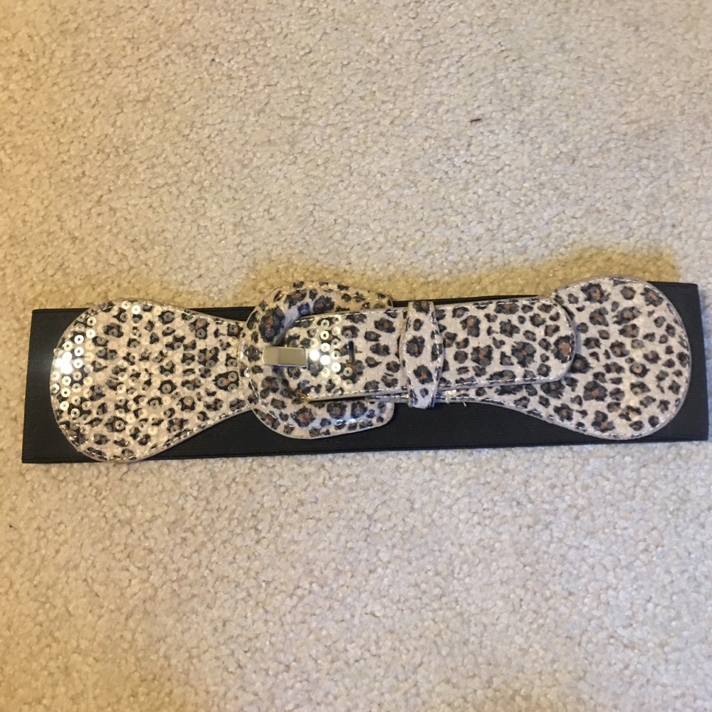 leopard print belt