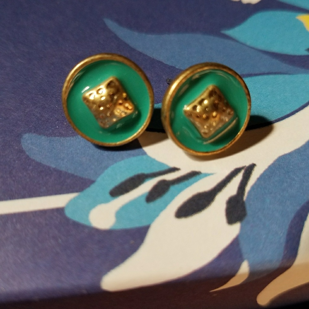 Aqua earrings