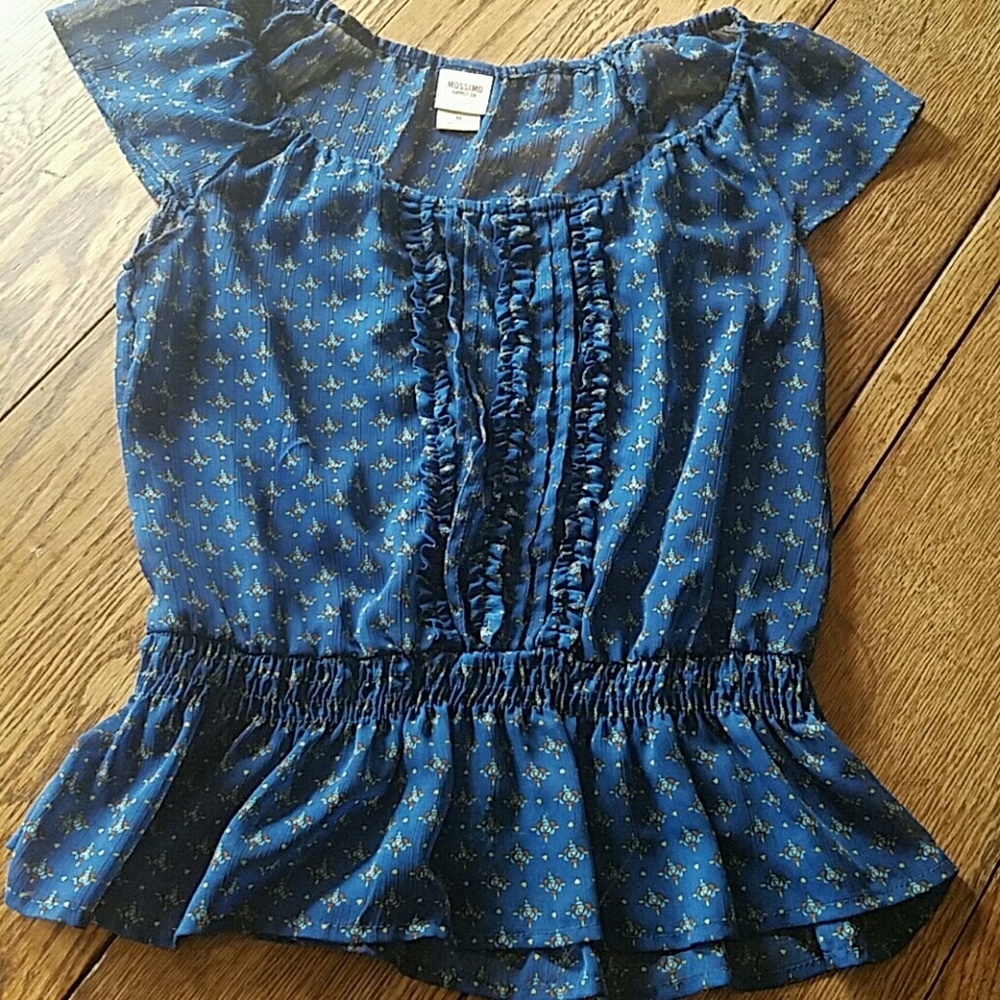 Mossimo blue blouse