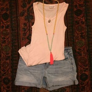 Micheal Star Tank with Mother of Pearl Button