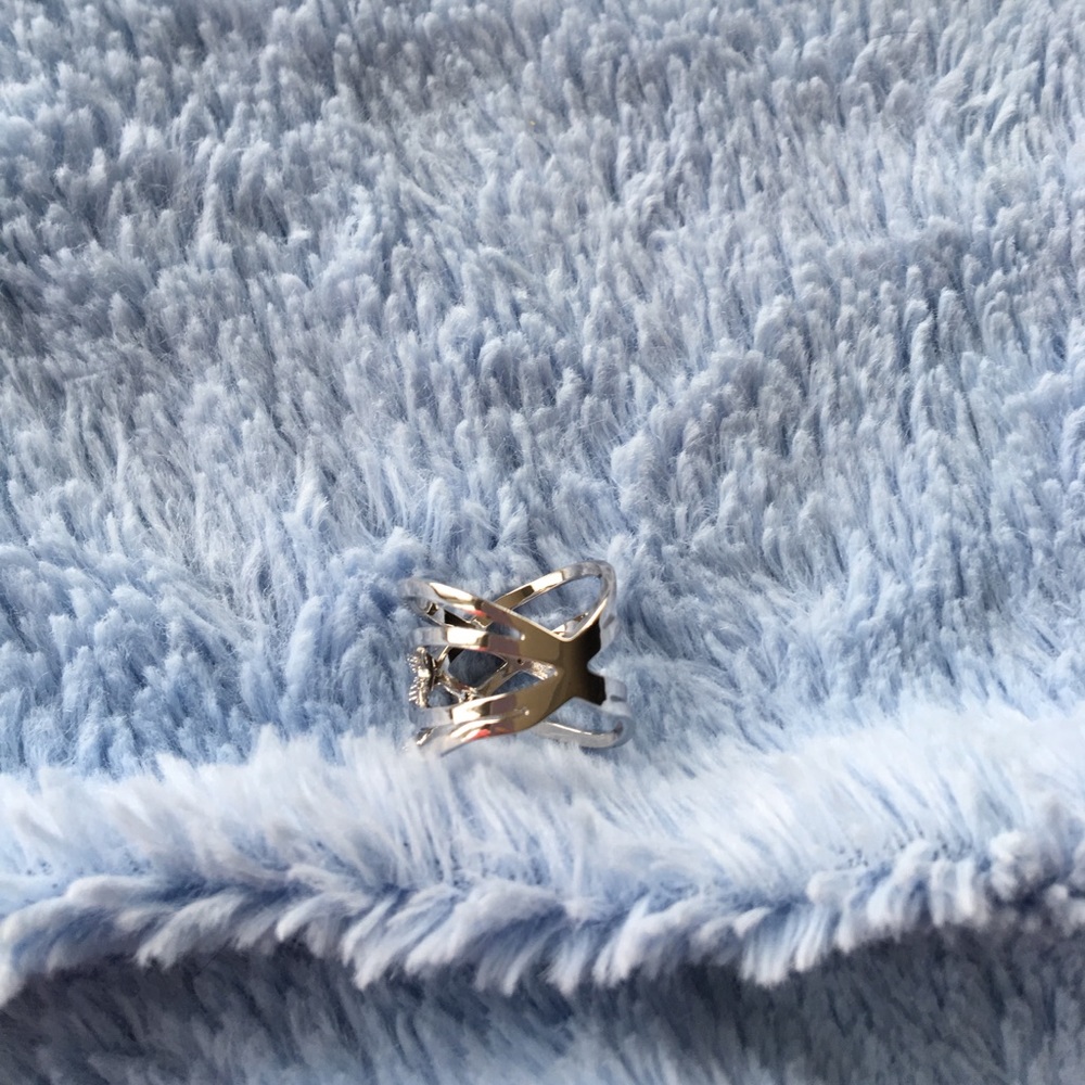 Double Letter X Shaped Ring - Picture 5 of 5