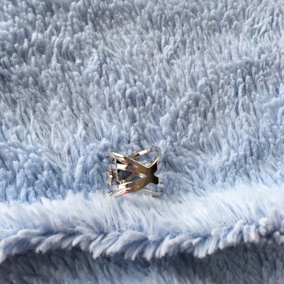 Double Letter X Shaped Ring - Picture 5 of 5