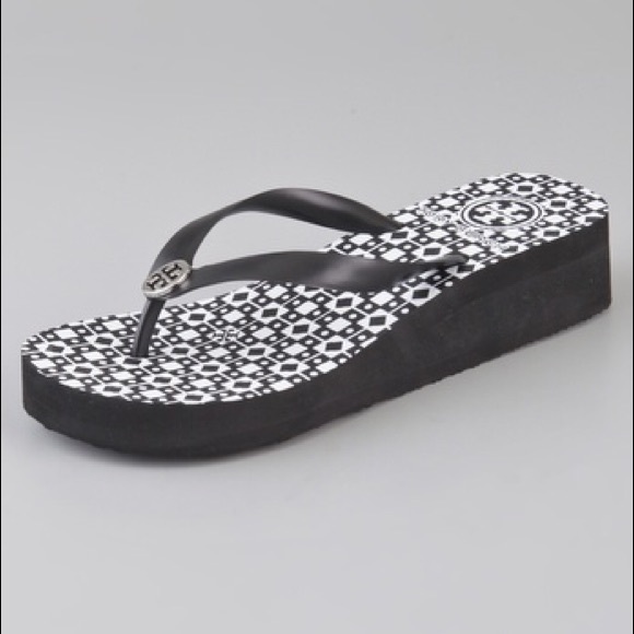 Tory Burch Shoes - Tory Burch Wedge Flip Flops
