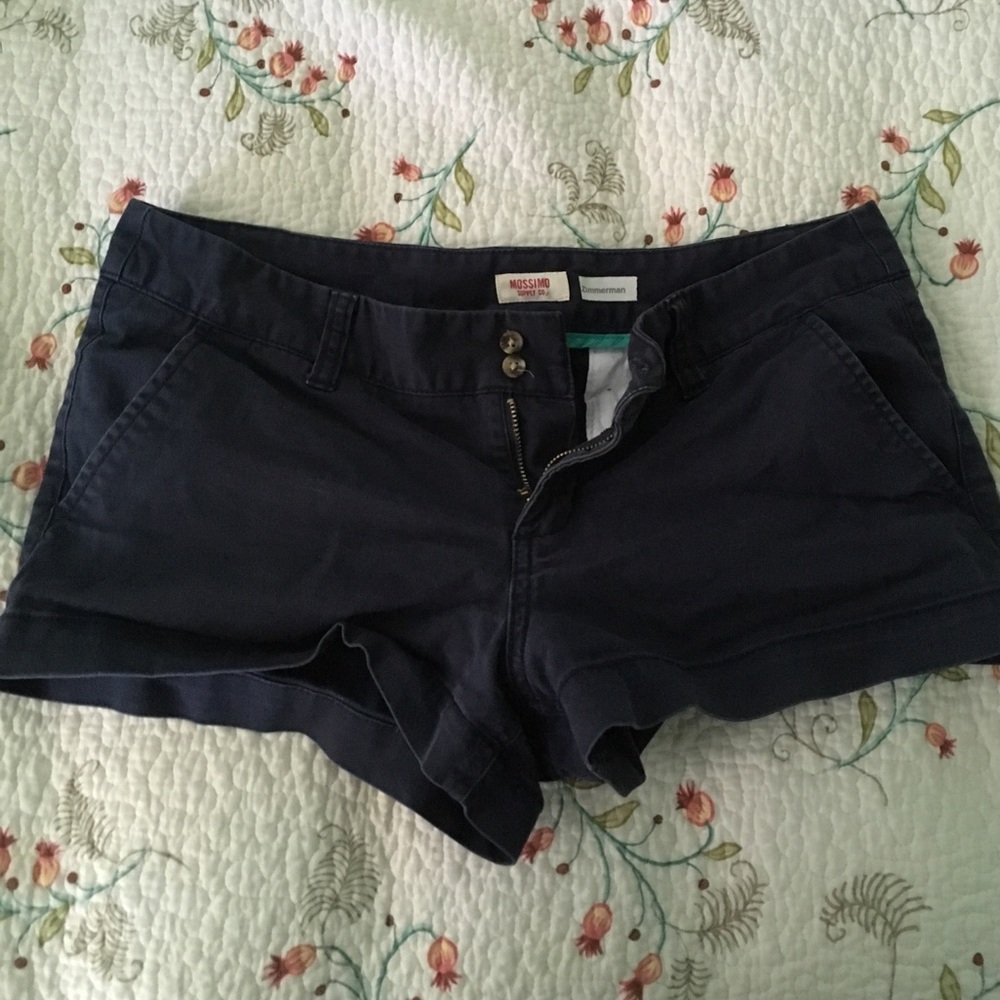 Navy Blue Khaki Shorts