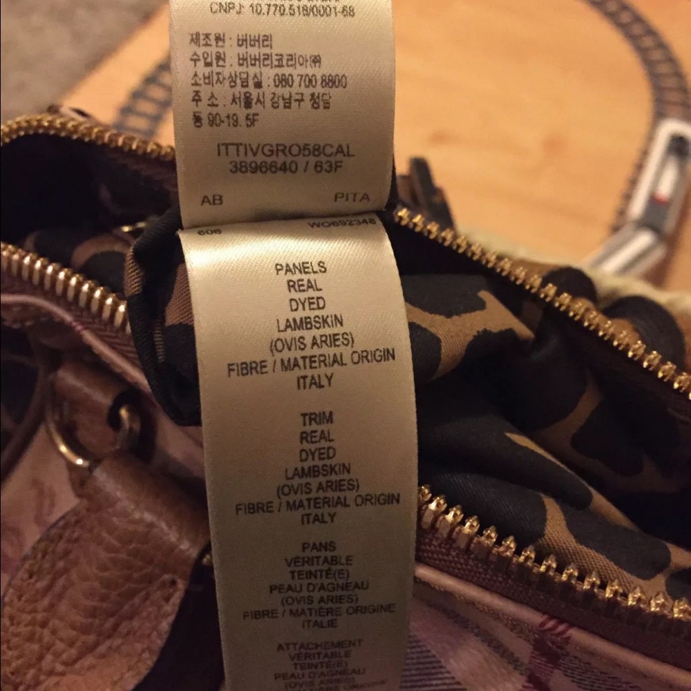 Burberry Camel Haymarket Blaze Satchel - Picture 8 of 8