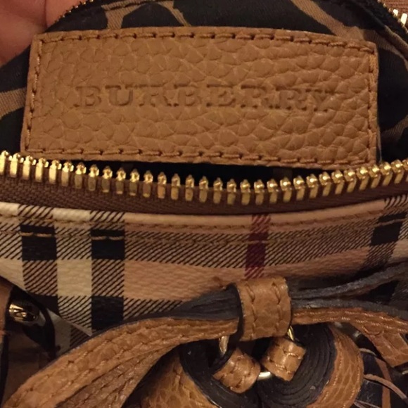 Burberry Camel Haymarket Blaze Satchel - Picture 3 of 8