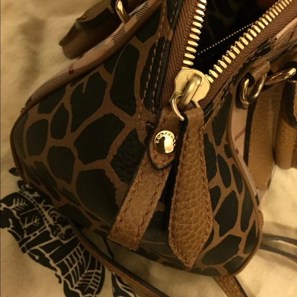 Burberry Camel Haymarket Blaze Satchel - Picture 5 of 8